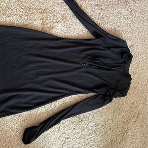 Black zip up dress